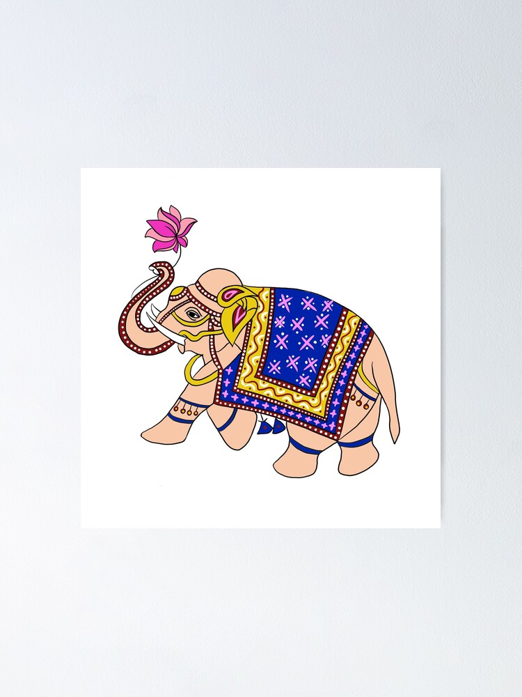 Rajasthani royal elephant Tapestry by Ankhi Sarkar - Fine Art America