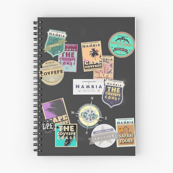 Item preview, Souvenir Travel Stickers - Nambian charcoal colour designed and sold by Dpe1974.
