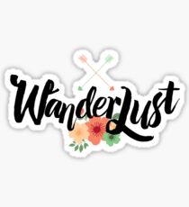 Wanderlust 02 lettering Sticker