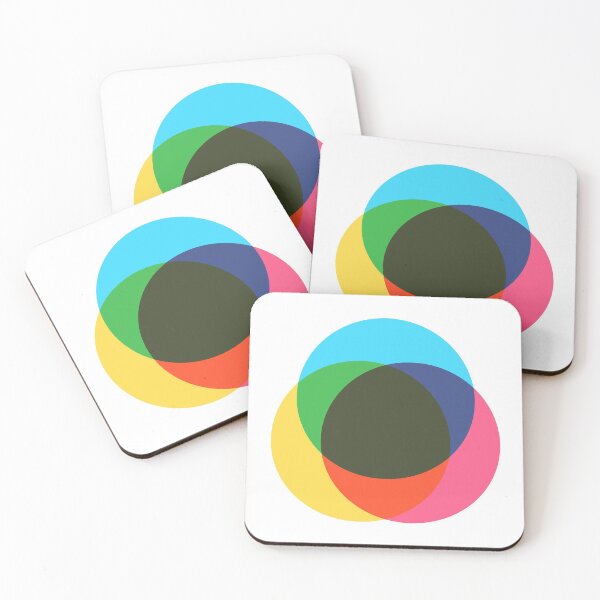 Item preview, CMYK polka dot (white) designed and sold by animinimal.