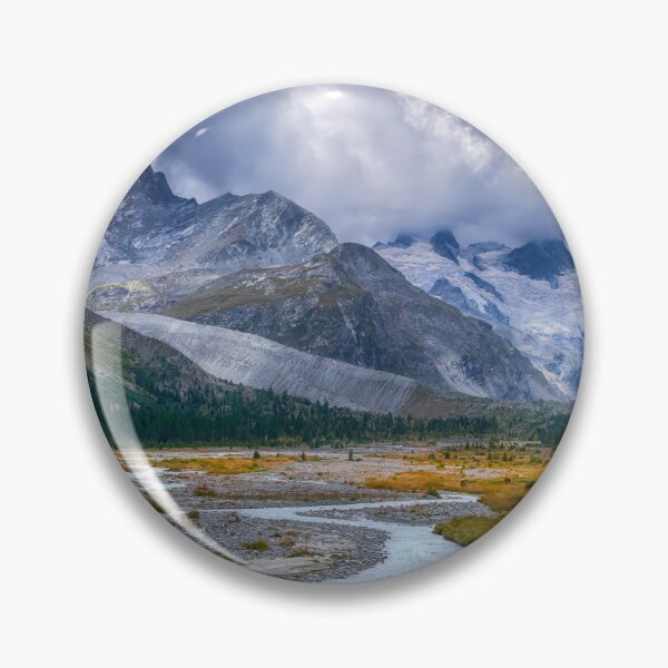 Item preview, The Evening Light - Clouds, mountains, river and the soft evening glowing light designed and sold by Susan Dost.
