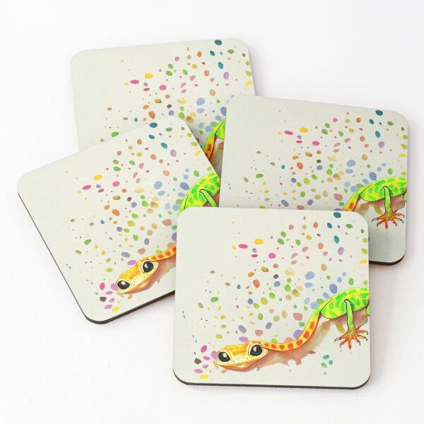 Item preview, Colorful Gecko Illustration designed and sold by recollectionsv.