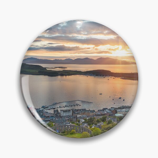 Item preview, Sunset over beautiful Oban, Scotland - Scottish Landscape Photography designed and sold by AB-Imagery.
