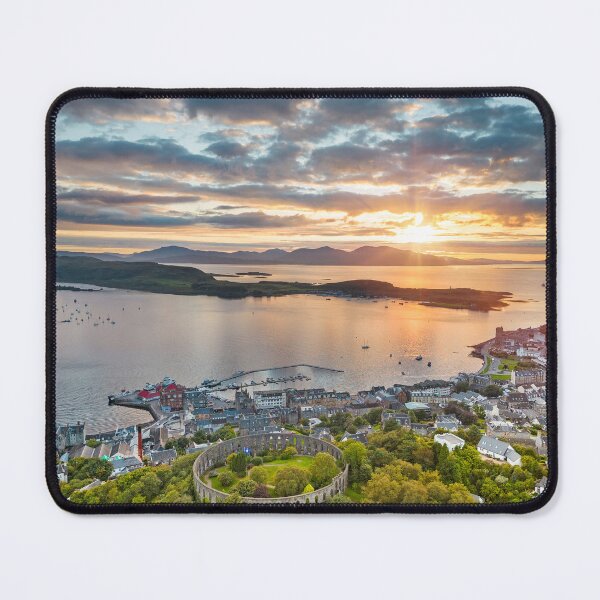 Item preview, Sunset over beautiful Oban, Scotland - Scottish Landscape Photography designed and sold by AB-Imagery.