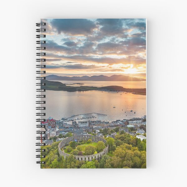 Item preview, Sunset over beautiful Oban, Scotland - Scottish Landscape Photography designed and sold by AB-Imagery.