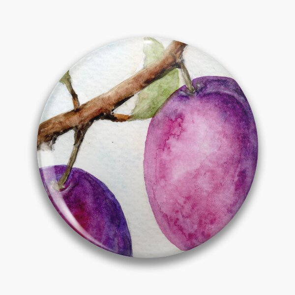 Item preview, Plums on the branch designed and sold by Sandra  Steinke.