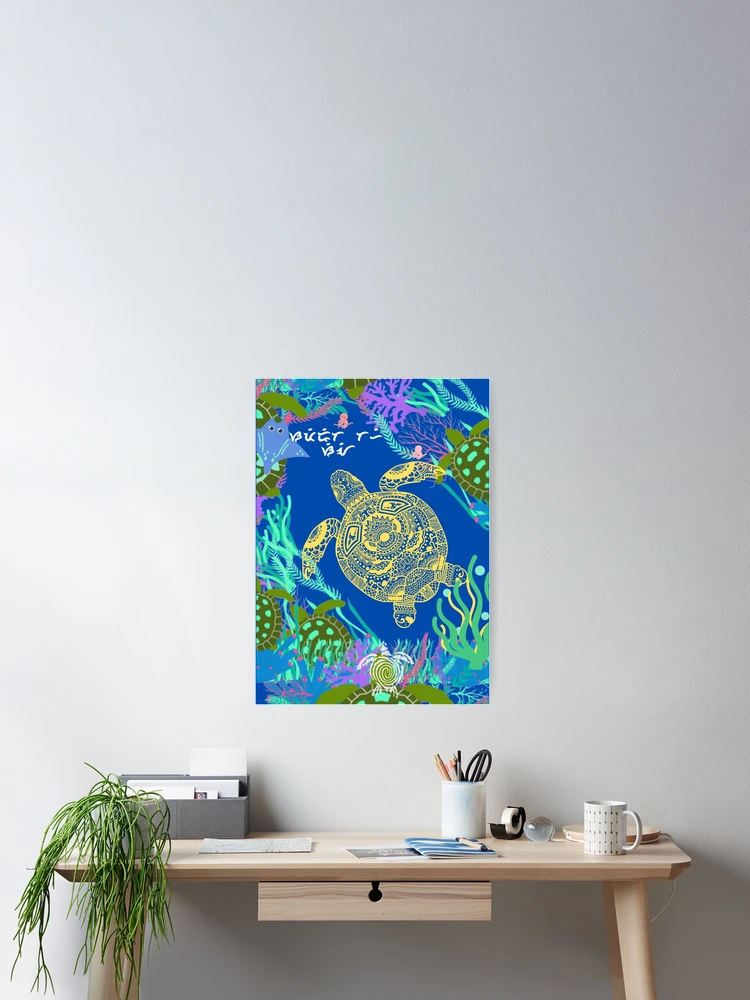 Thumbnail 2 of 3, Poster, Sea turtle designed and sold by Rene-Martin.