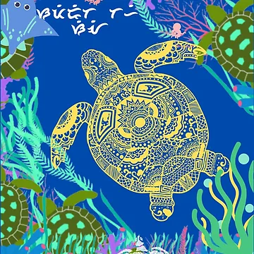 Artwork thumbnail, Sea turtle by Rene-Martin