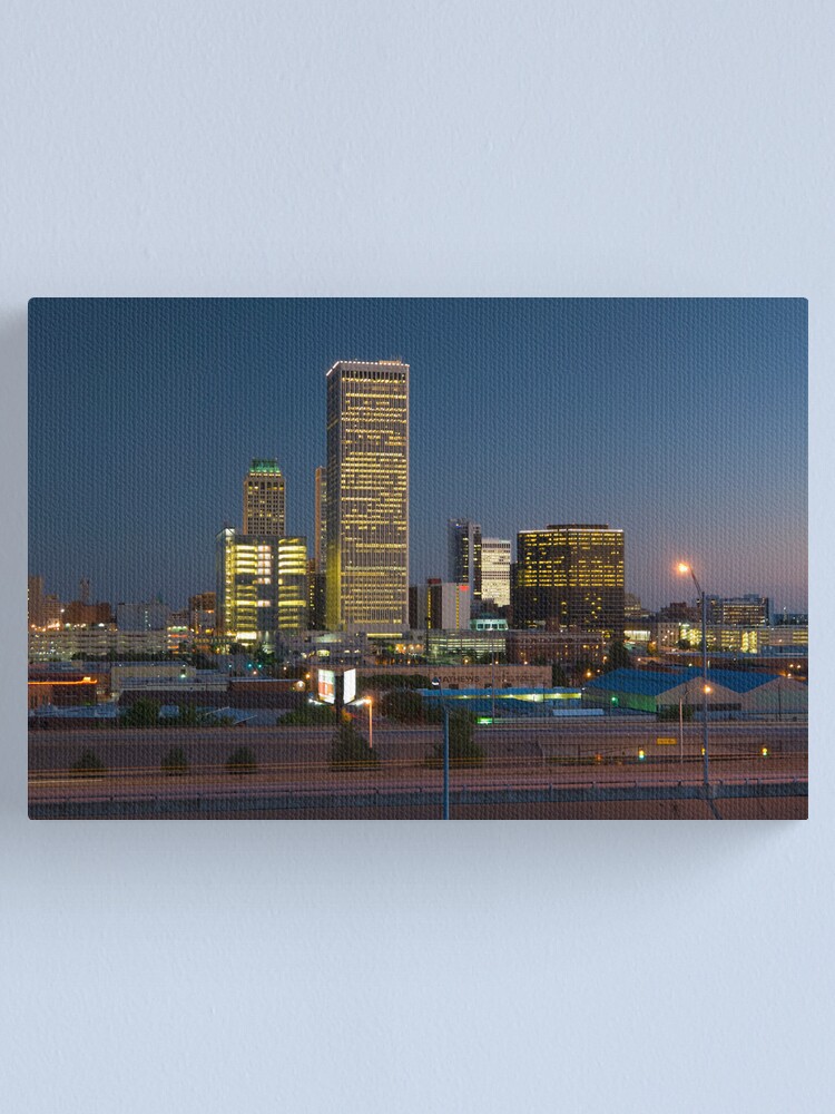 Alternate view of Tulsa Skyline (Alan Copson © 2007) Canvas Print