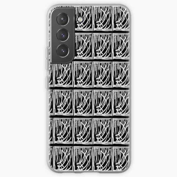 Black and white forest pattern Samsung Galaxy Soft Case