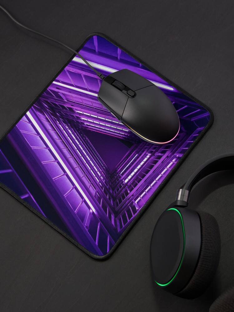 Disover Neon triangles Mouse Pad