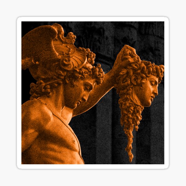 Perseus with the head of Medusa Sticker