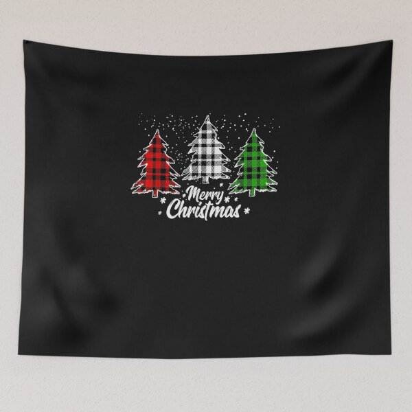 Item preview, Merry Christmas Tree Buffalo Plaid Red White Green Light Top  designed and sold by Mounirmsaadi.