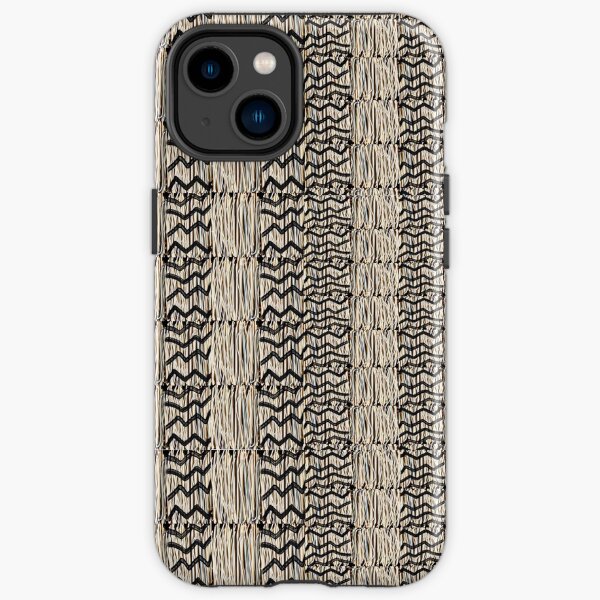 Taupe grass thatchwork iPhone Tough Case
