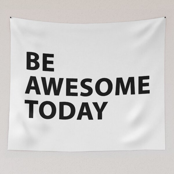 Item preview, Be Awesome Today (Black) designed and sold by orinemaster.