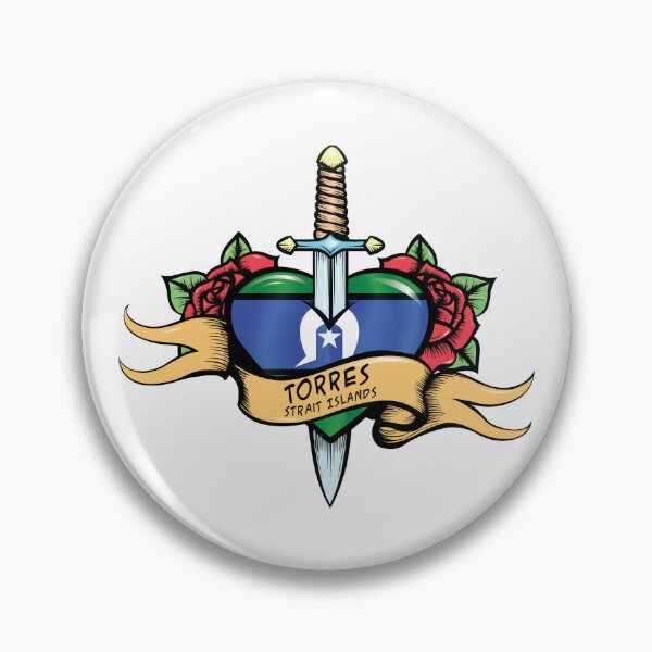 Item preview, Retro Love Torres Strait Islands  Flag designed and sold by RahallusNtx.