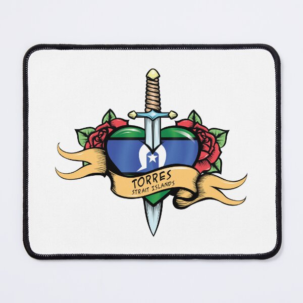 Item preview, Retro Love Torres Strait Islands Flag designed and sold by RahallusNtx.