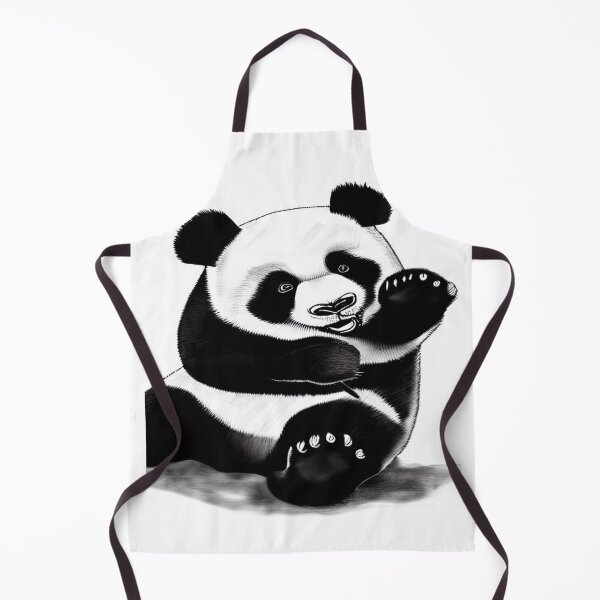 Aperçu de l'œuvre Panda line drawing créée et vendue par kingofdrawings.