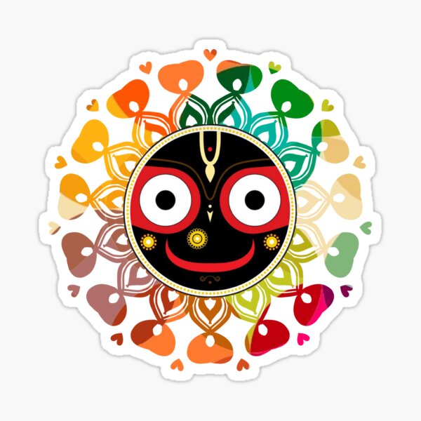 "Lord Jagannath " Sticker for Sale by Krishnavi Redbubble