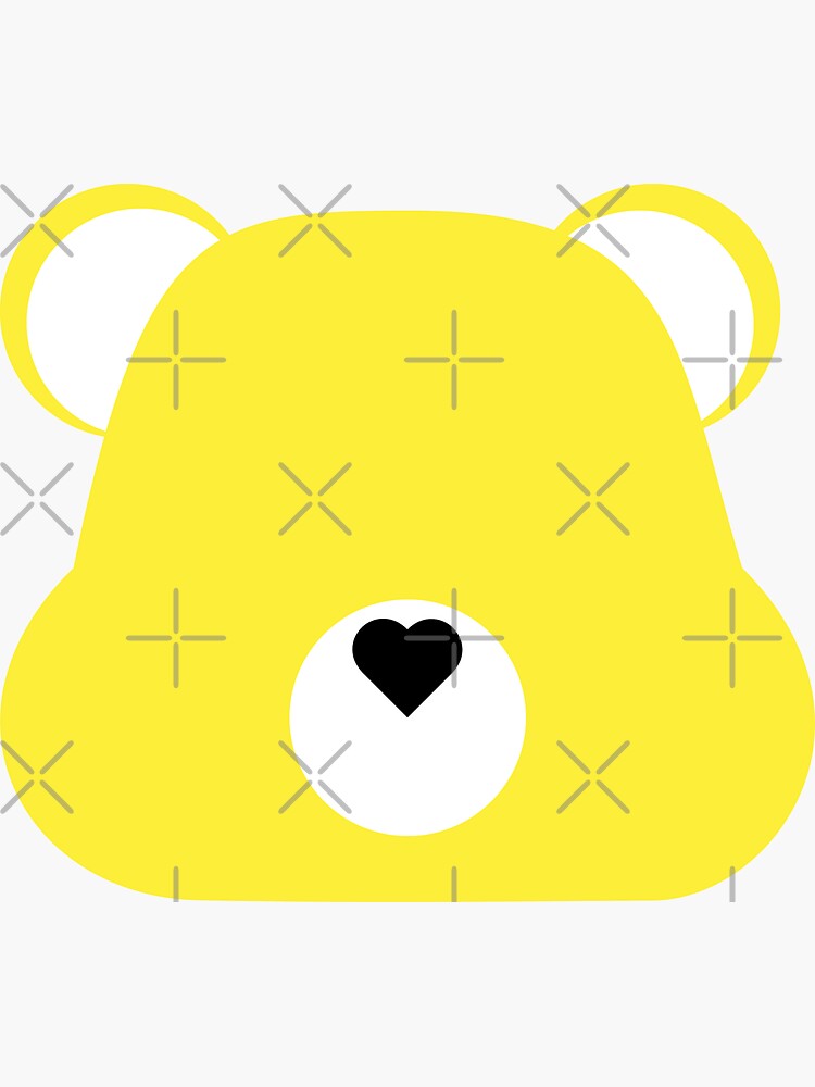 CARE BEAR Funshine Bear Sticker - YELLOW