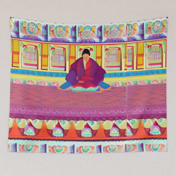 Item preview, Ancient Tibet Inspired Pattern designed and sold by Aryabek.