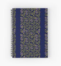Yellow seed blue pattern Spiral Notebook