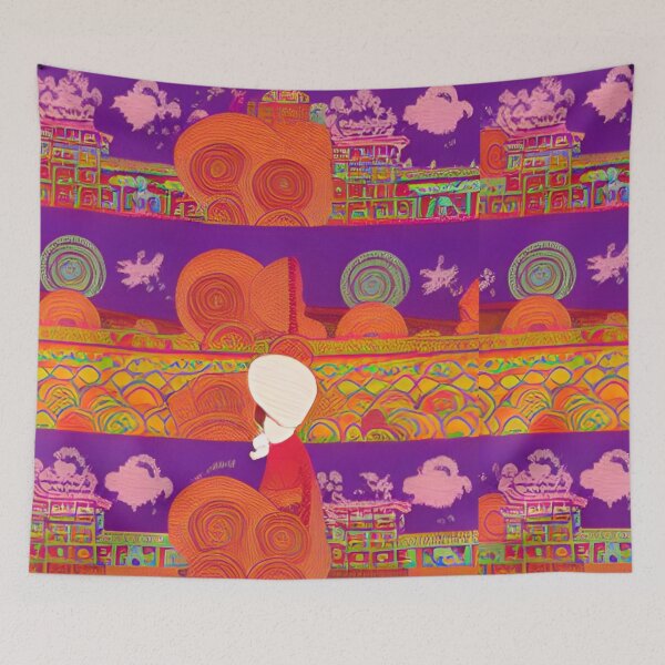 Item preview, Free Tibet Inspired Pattern designed and sold by Aryabek.