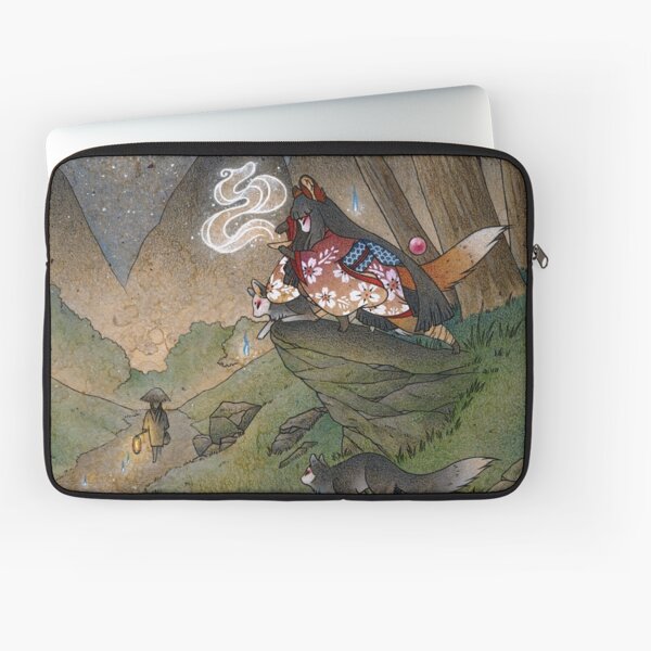 Item preview, Fox Magic Under a Crescent Moon designed and sold by TeaKitsune.
