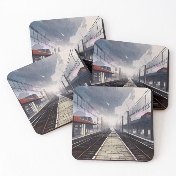 Item preview, The way between the train lines - Concept Art designed and sold by Subjectiv3Art.