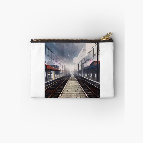 Item preview, The way between the train lines - Concept Art designed and sold by Subjectiv3Art.