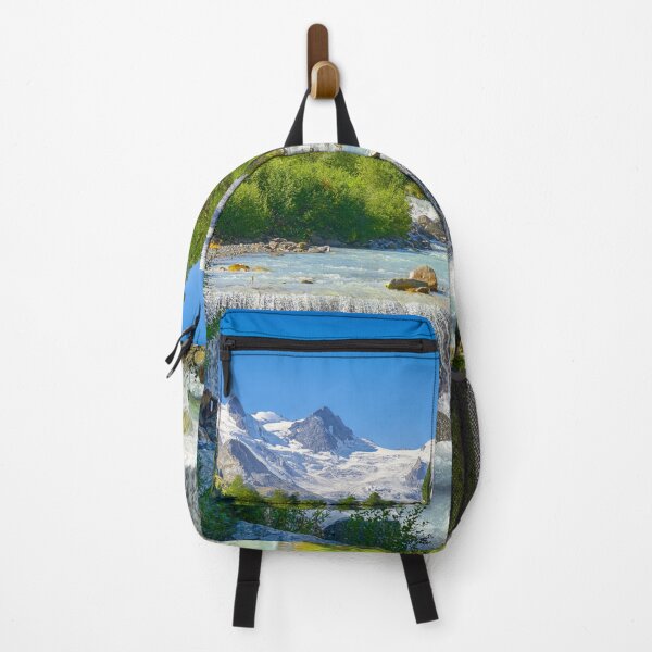 Item preview, Amazing Nature and Landscape Of Switzerland - Glacier river, trees, snow covered mountains. designed and sold by Susan Dost.