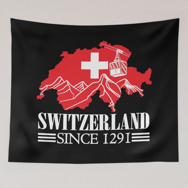 Item preview, Switzerland Map Mountains Alps Since 1291 Suisse Schweiz designed and sold by TravelScientist.