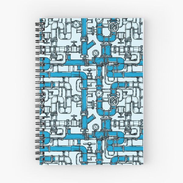 Item preview, Light Blue & Blue Pipe Pattern designed and sold by Art-by-Geoff.