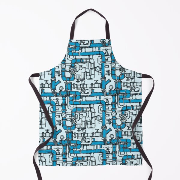 Item preview, Light Blue & Blue Pipe Pattern designed and sold by Art-by-Geoff.