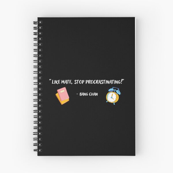 Item preview, Stray Kids Bang Chan Stop Procrastinating Quote designed and sold by 3HeartDesigns.
