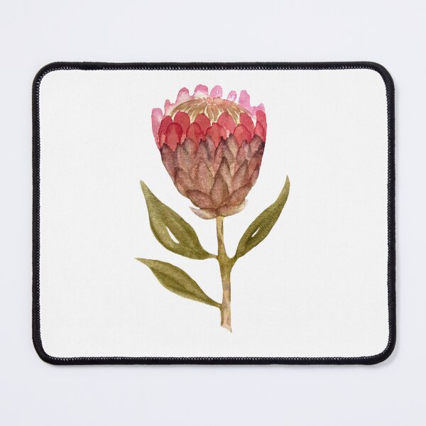 Item preview,  Watercolor protea illustration single object designed and sold by Yana Mustafina | Boho Soulful Designs.