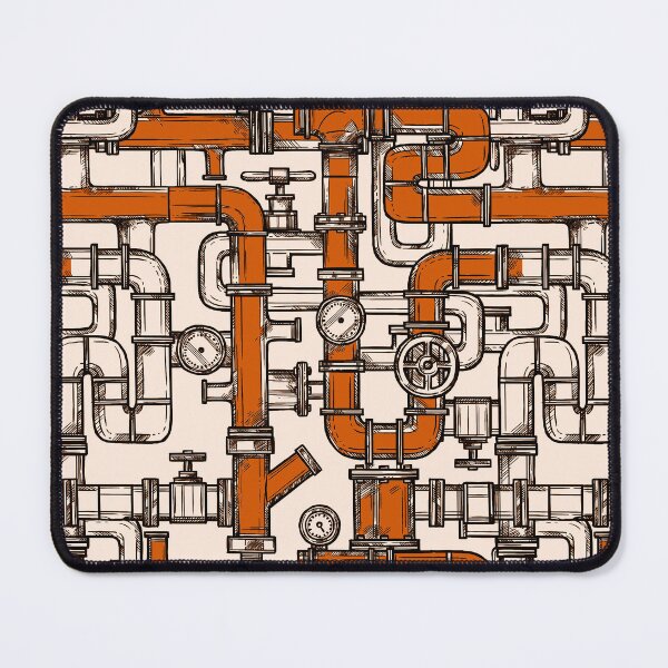 Item preview, Orange & Orange Pipe Pattern designed and sold by Art-by-Geoff.