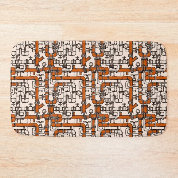 Item preview, Orange & Orange Pipe Pattern designed and sold by Art-by-Geoff.