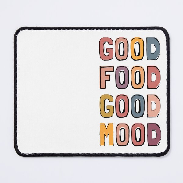 Item preview, GOOD FOOD GOOD MOOD | GOODFOOD GOODMOOD RETRO FALL BUBBLE LETTERS designed and sold by Festive Feminist.