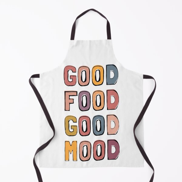 Item preview, GOOD FOOD GOOD MOOD | GOODFOOD GOODMOOD RETRO FALL BUBBLE LETTERS designed and sold by Festive Feminist.