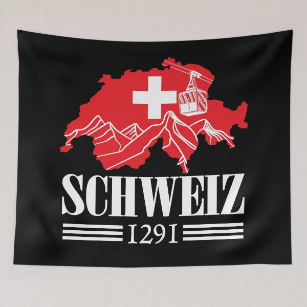 Item preview, Switzerland Map Mountains Alps Since 1291 Suisse Schweiz designed and sold by TravelScientist.