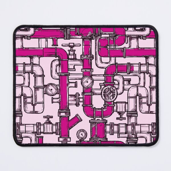 Item preview, Pink & Pink Pipe Pattern designed and sold by Art-by-Geoff.