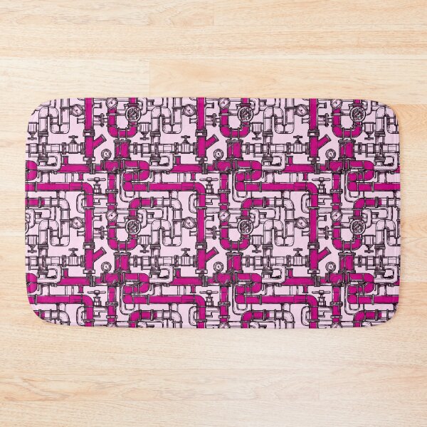 Item preview, Pink & Pink Pipe Pattern designed and sold by Art-by-Geoff.