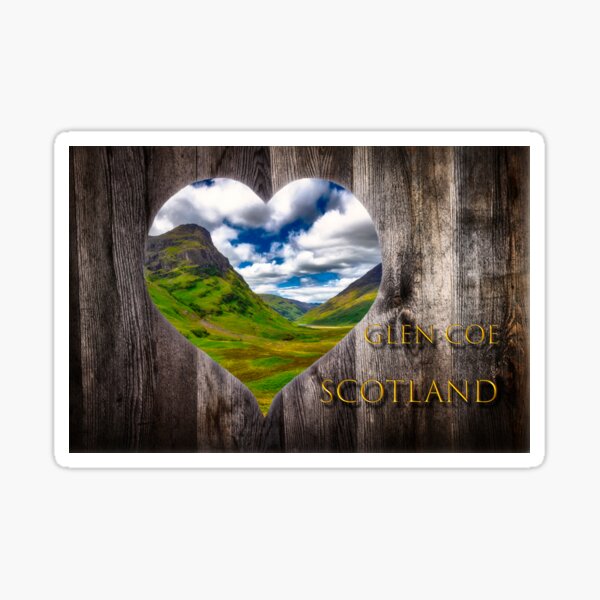 Item preview, Looking through a wooden heart at Glen Coe in Scotland designed and sold by Jürgen Wiesler.