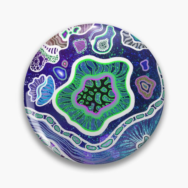 Item preview, Microorganisms in dark blue depths designed and sold by kMariaART.