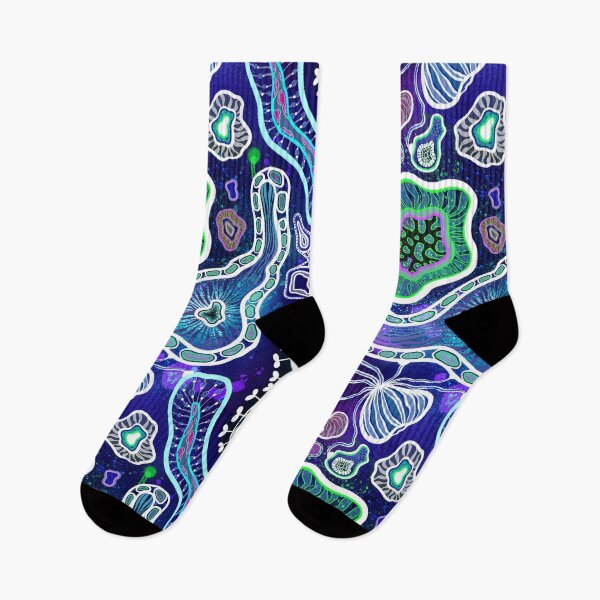 Item preview, Microorganisms in dark blue depths designed and sold by kMariaART.