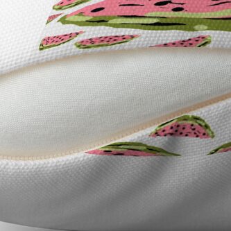 Alternate view of Watermelon Summer pattern Throw Pillow