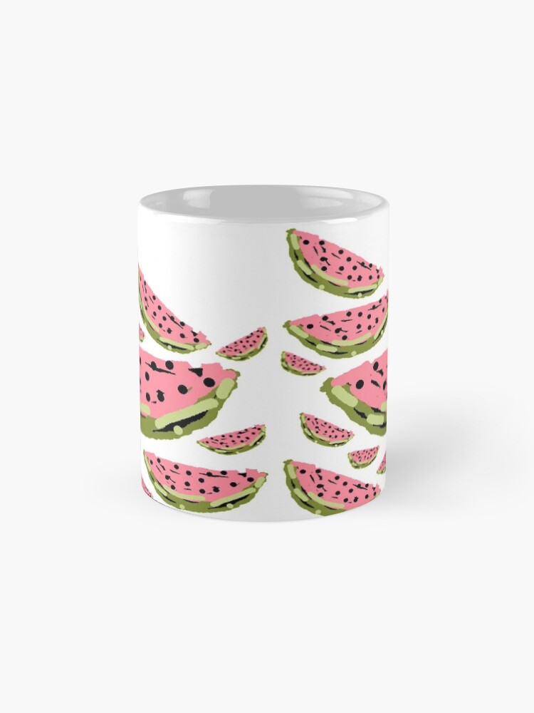 Thumbnail 4 of 6, Coffee Mug, Watermelon Summer pattern designed and sold by HEVIFineart.