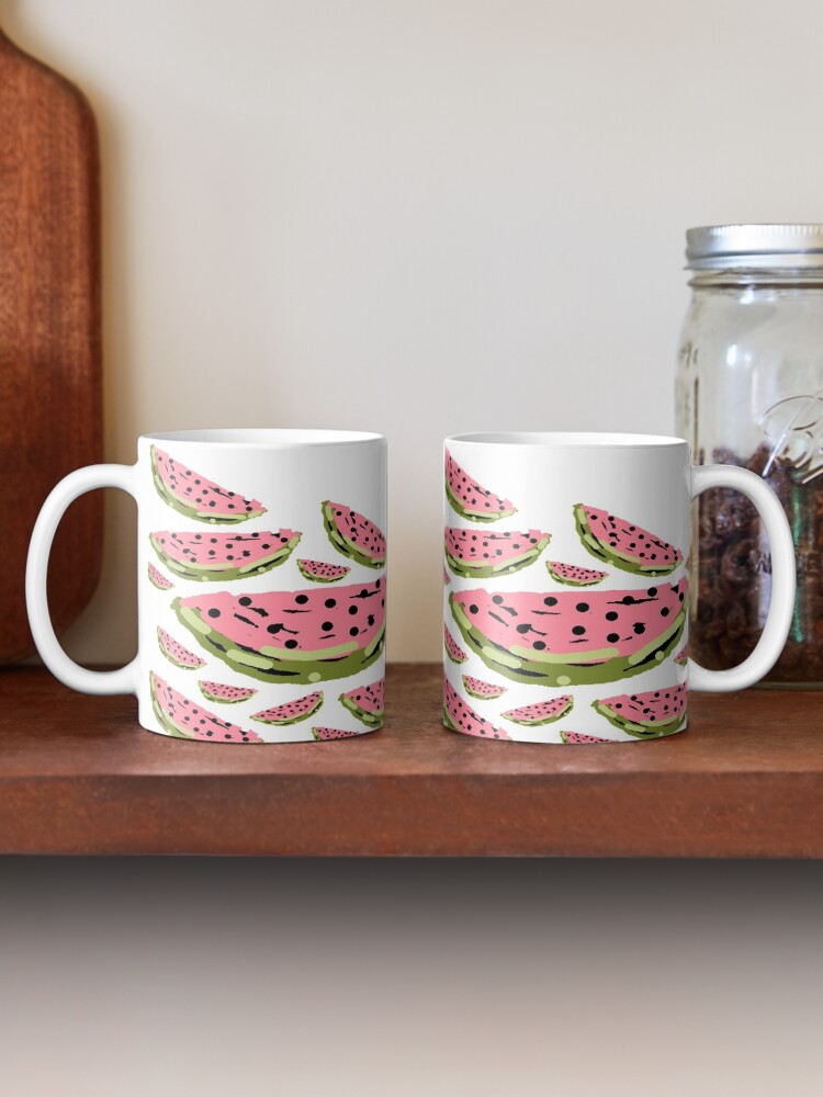 Thumbnail 2 of 6, Coffee Mug, Watermelon Summer pattern designed and sold by HEVIFineart.