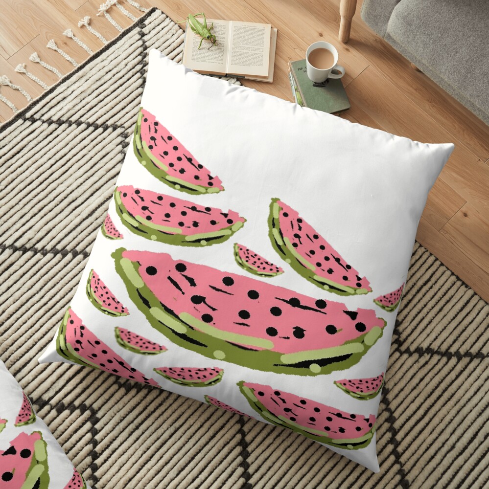 Watermelon Summer pattern Floor Pillow